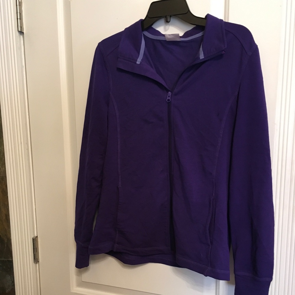 Purple Zip-Up Athletic Jacket, Danskin like new, L